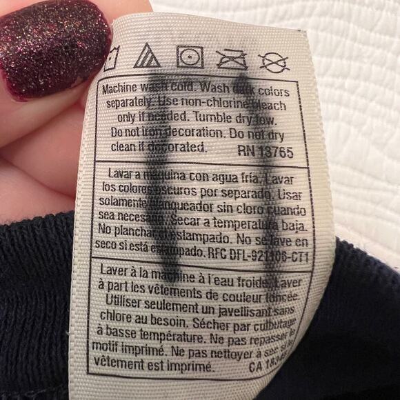 VTG Christmas Ugly Sweater Reindeer Womens XL Cozy Warm Holiday Winter Navy Blue - Picture 5 of 5